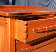 Drawer construction detail.